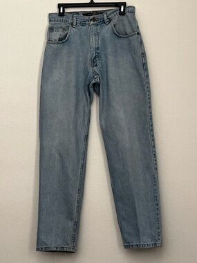 American Outpost Relaxed Fit Straight Men’s Jeans in Light Blue Wash, Waist 31